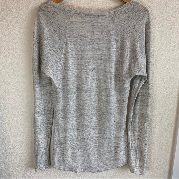 Athleta Shiva Shimmer Long Sleeved 100% Linen Top - Picture 6 of 8